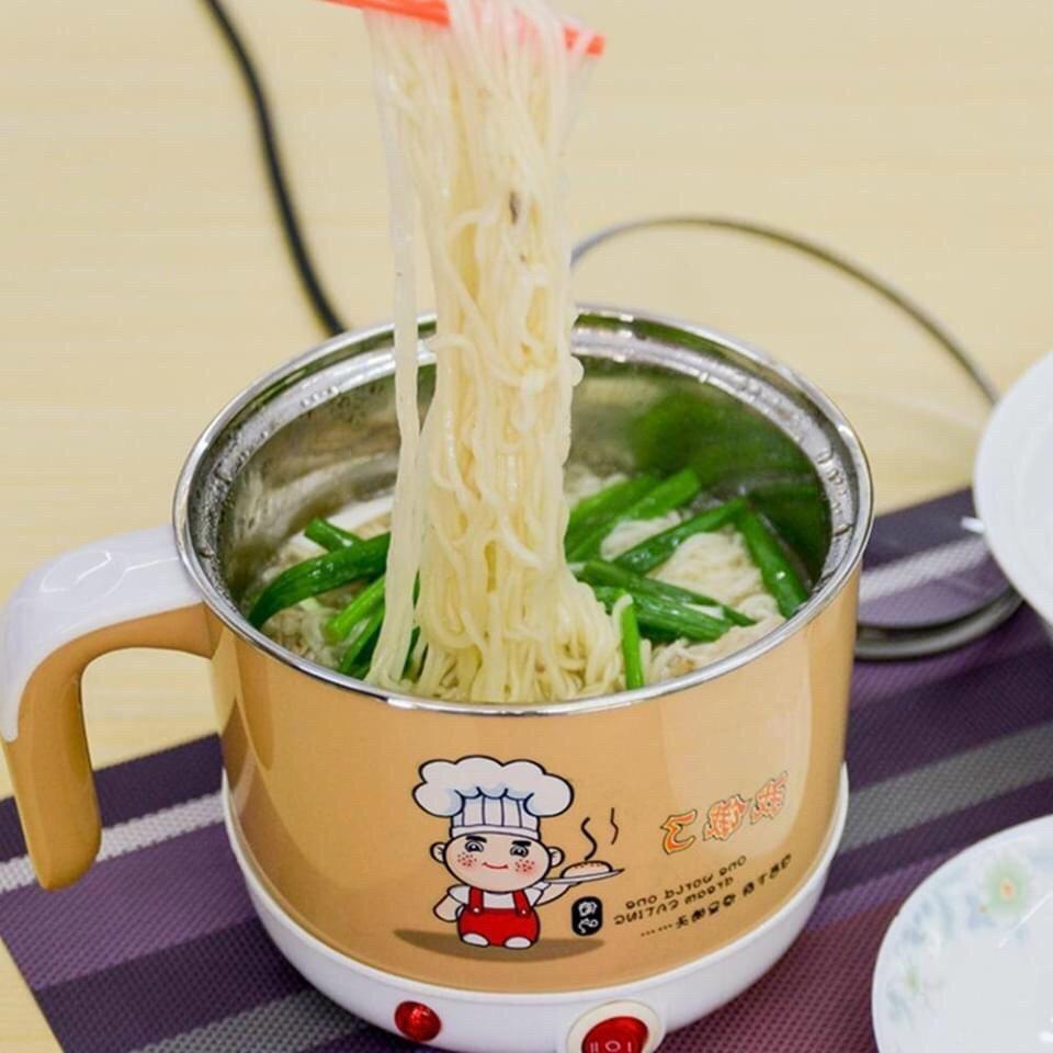CA NẤU MÌ, NẤU LẨU MINI SIÊU TỐC CÓ LỒNG HẤP