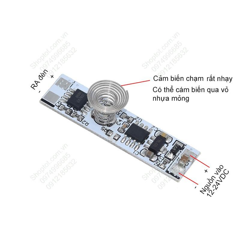 MODULE MẠCH CÔNG TẮC CẢM ỨNG CHẠM TAY 9-24V, 3A-30W