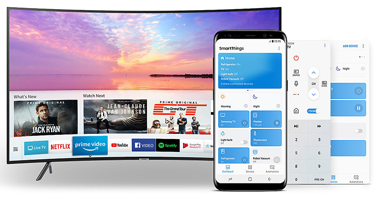 Smart Tivi Màn Hình Cong Samsung 55 inch UHD 4K UA55NU7300KXXV - Hàng Chính Hãng