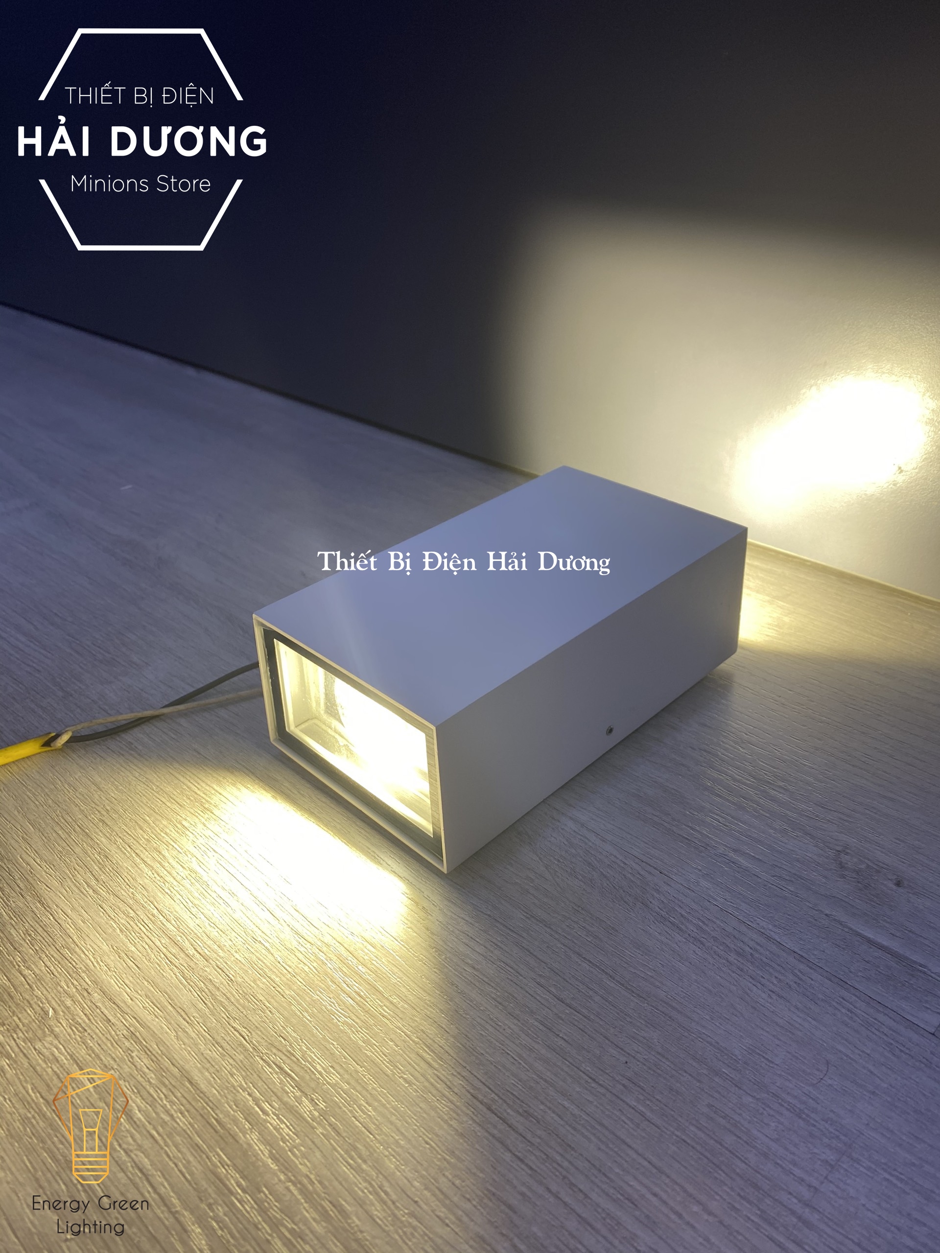 Đèn Tường Led Lonstar Hình Chữ Nhật Chống Nước 8132 - 2 Đầu Chiếu Sáng - Công Suất 10w - Decor Trang Trí
