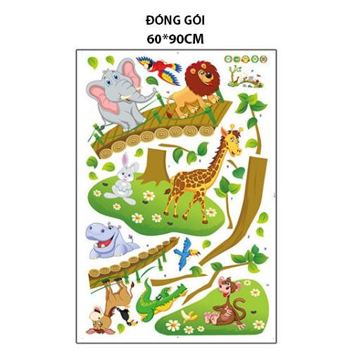 Sticker Decal dán tường Go to The ZOO