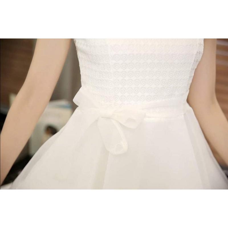 ĐẦM DÁNG XOÈ ĐÍNH NGỌC THẮT DÂY NƠ ĐÁNG YÊU