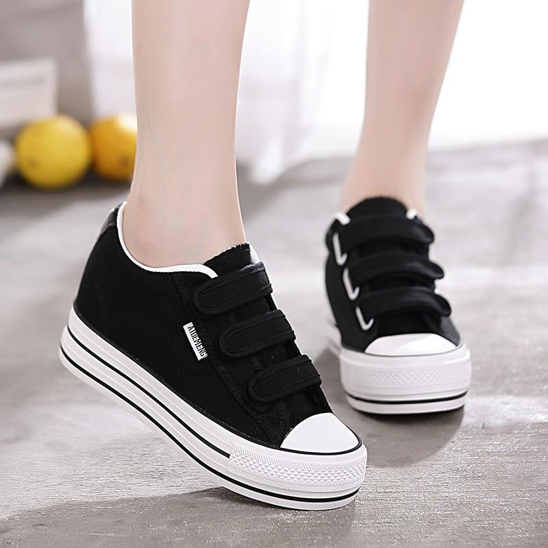 Giày bata nữ học sinh quai dán độn đế siêu xinh MBS167 - Mery Shoes