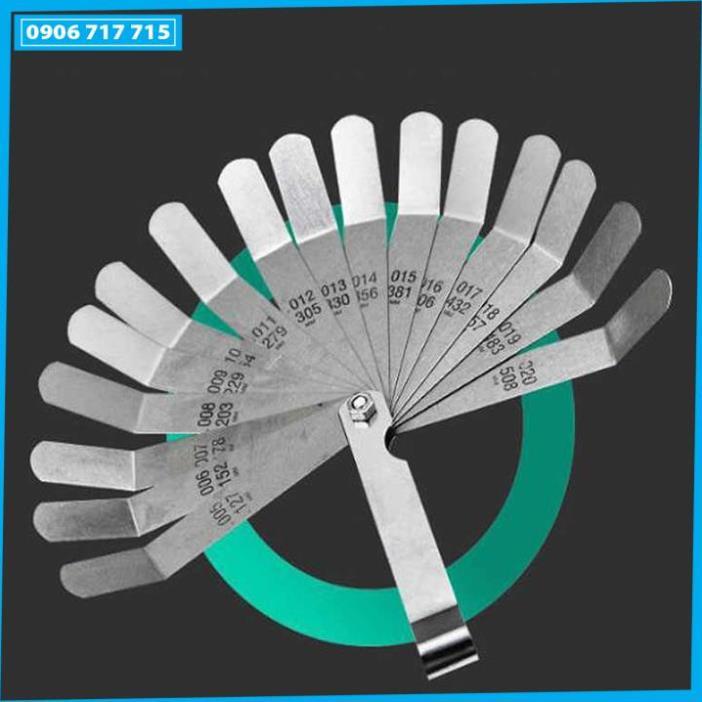 Thước đo khe hở - Thước căn lá inox 0.127-0.508mm - Thước lá đo khe hở bằng thép không gỉ