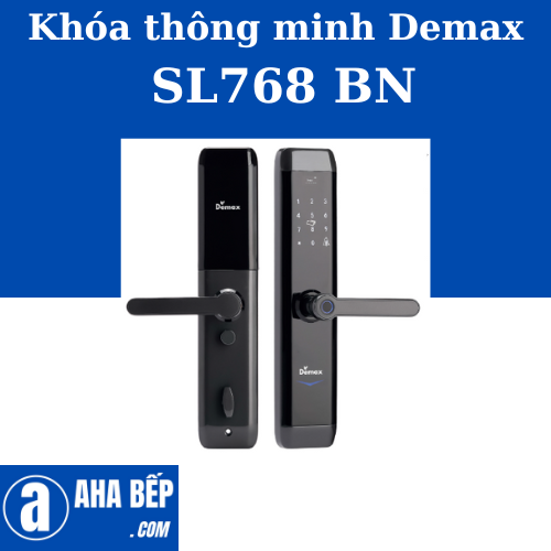 Khóa Thông Minh Tự Động Demax SL768 BN. Hàng Chính Hãng