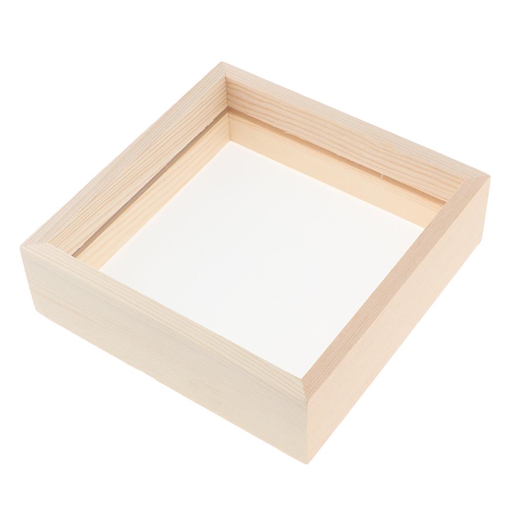 Creative double-sided glass specimen transparent wooden frame