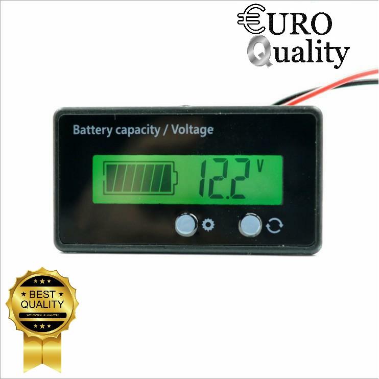 Màn hình đo điện áp bình ắc quy trên ô tô, màn minh LCD, dễ dàng lắp đặt