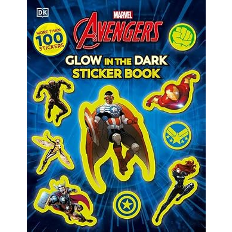 Sách Marvel Avengers Glow In The Dark Sticker Book