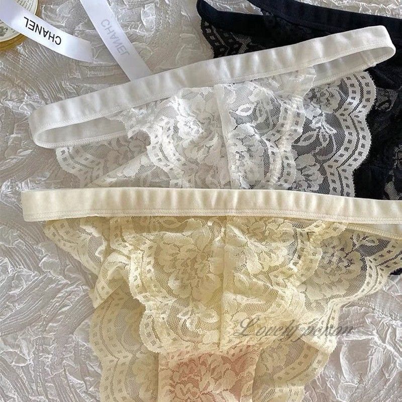 Set/Bộ đồ lót ren kiểu Pháp không gọng, dây mảnh thoải mái, thoáng khí LYEB013