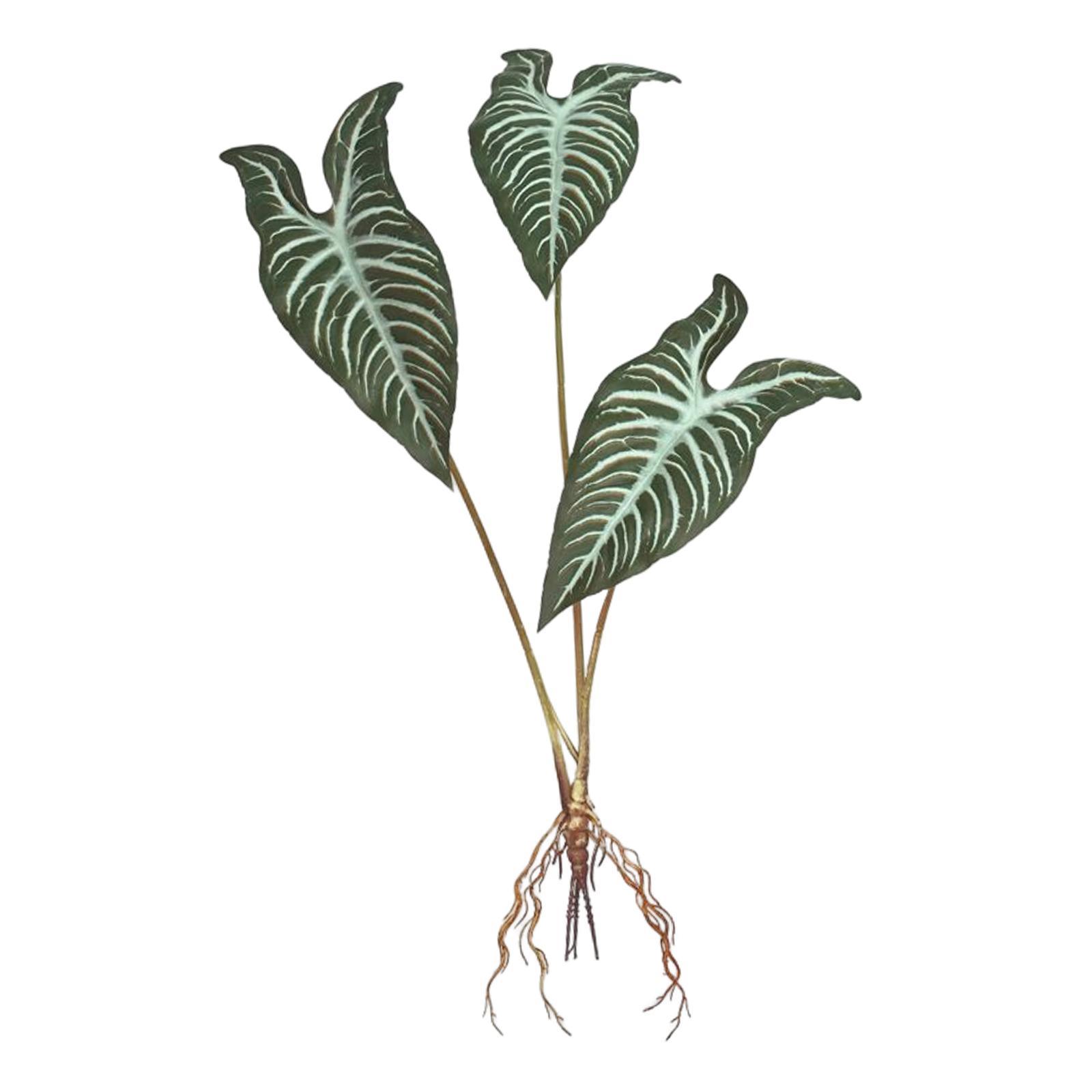 Artificial Plants Leaves Green Tropical Leaf for Kitchen Wedding