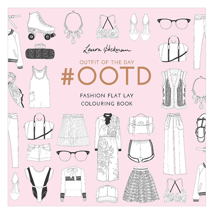 #OOTD: Fashion Flat Lays to Colour in