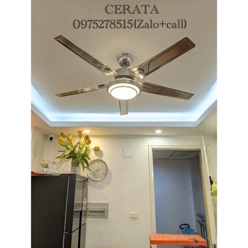Quạt trần trên nhà Có Đèn 100% Lõi Đồng INOX-05 PROMAX tiết kiệm chi phí Điện