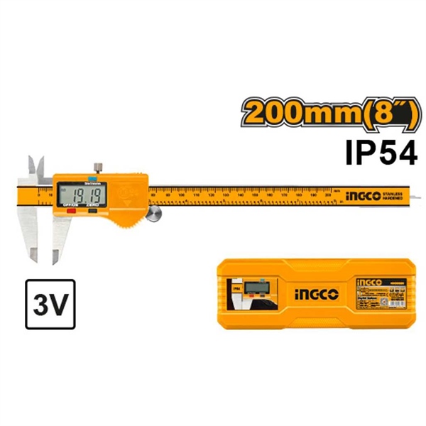 [CHÍNH HÃNG ]Thước cặp điện tử(0-200mm)  HDCD28200 INGCO INGCO