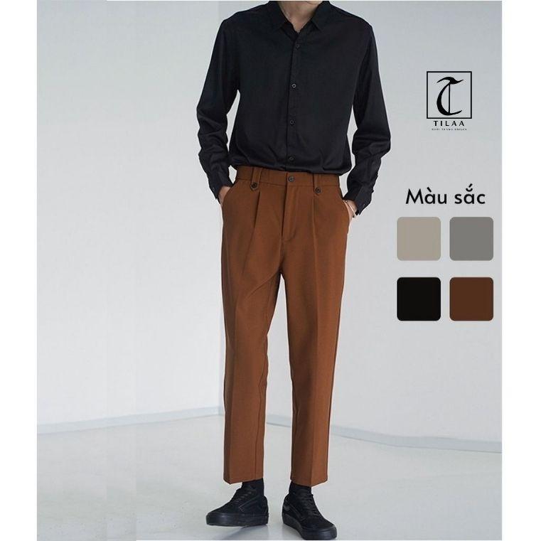 Quần tây nam TILAA FASHION ôm dáng quần baggy nam không nhăn không xù phong cách lịch lãm Hàn Quốc QD303