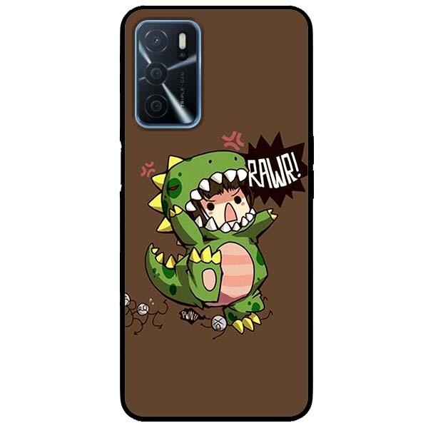 Ốp lưng dành cho Oppo A16 mẫu Cô Bé Khủng Long