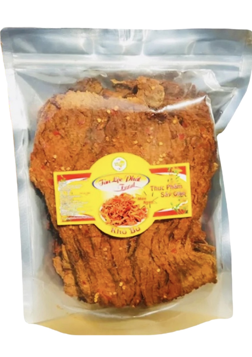 500G THỊT BÒ KHÔ LOẠI MIẾNG GIÒN TÂN LỘC PHÁT