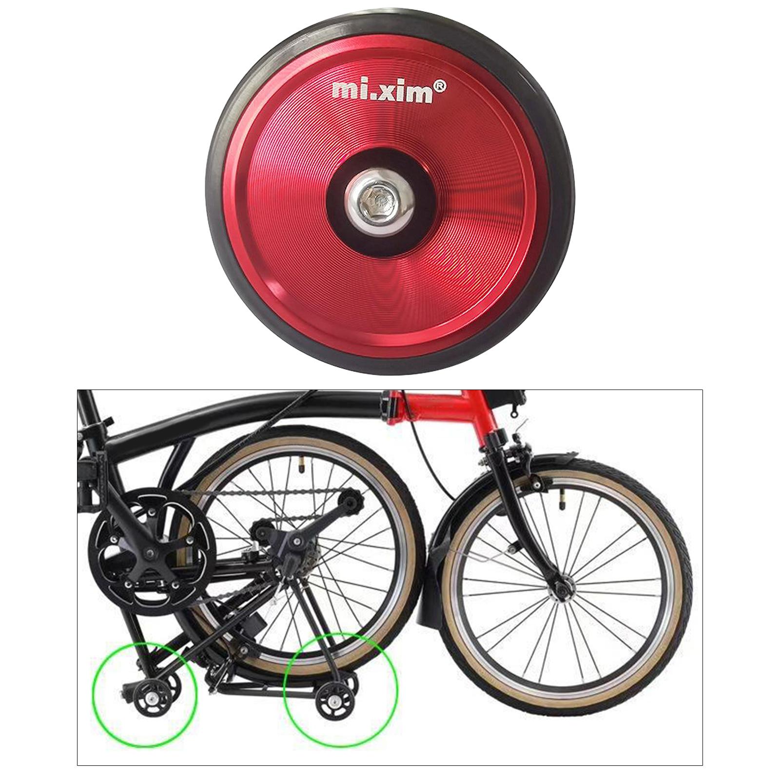 Folding Bike Easy Wheels Foldable Bicycle Transportation EZ Wheel Red