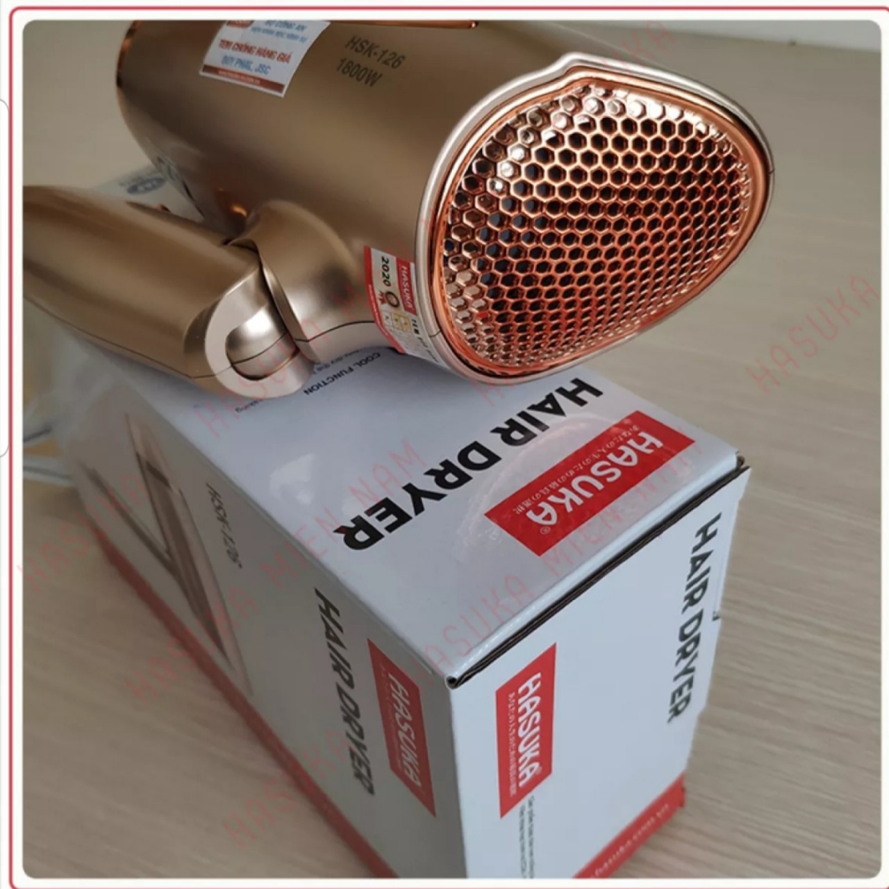 MÁY SẤY TÓC - DẠNG GẬP - CÓ THỔI MÁT - 1800W - HSK-126 - HÀNG CHÍNH HÃNG