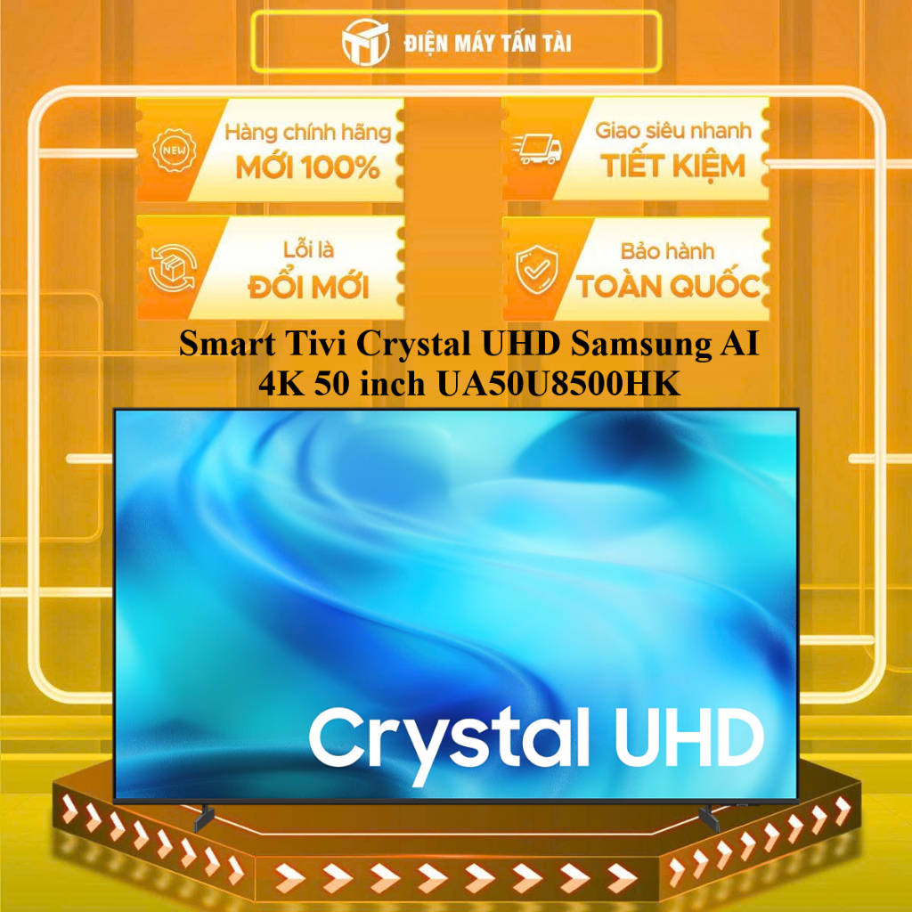 UA50U8500HK - Smart Tivi Crystal UHD Samsung AI 4K 50 inch UA50U8500HK - HÀNG CHÍNH HÃNG - GIAO HCM