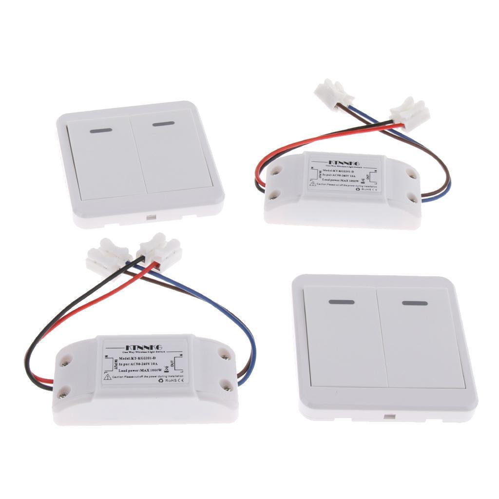 Home Wireless ON/OFF Switch Remote Control Wall Panel Remote Lights