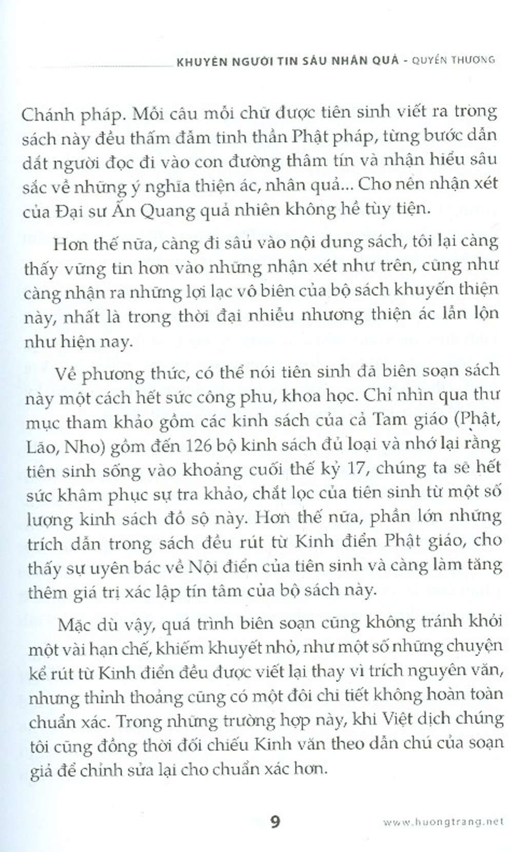 An Sĩ Toàn Thư - Khuyên Người Tin Sâu Nhân Quả - Quyển Thượng