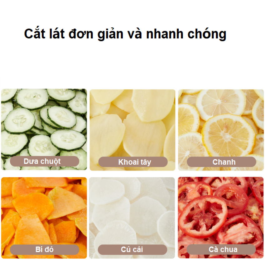 Máy thái rau củ quả đa năng, thái lát, thái sợi, thái hạt lựu thương hiệu Mỹ cao cấp Septree GJ817 - Hàng nhập khẩu