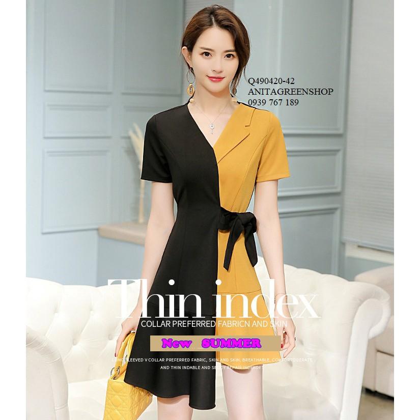 Q490420 ĐẦM SƠ MI LỆCH TÀ