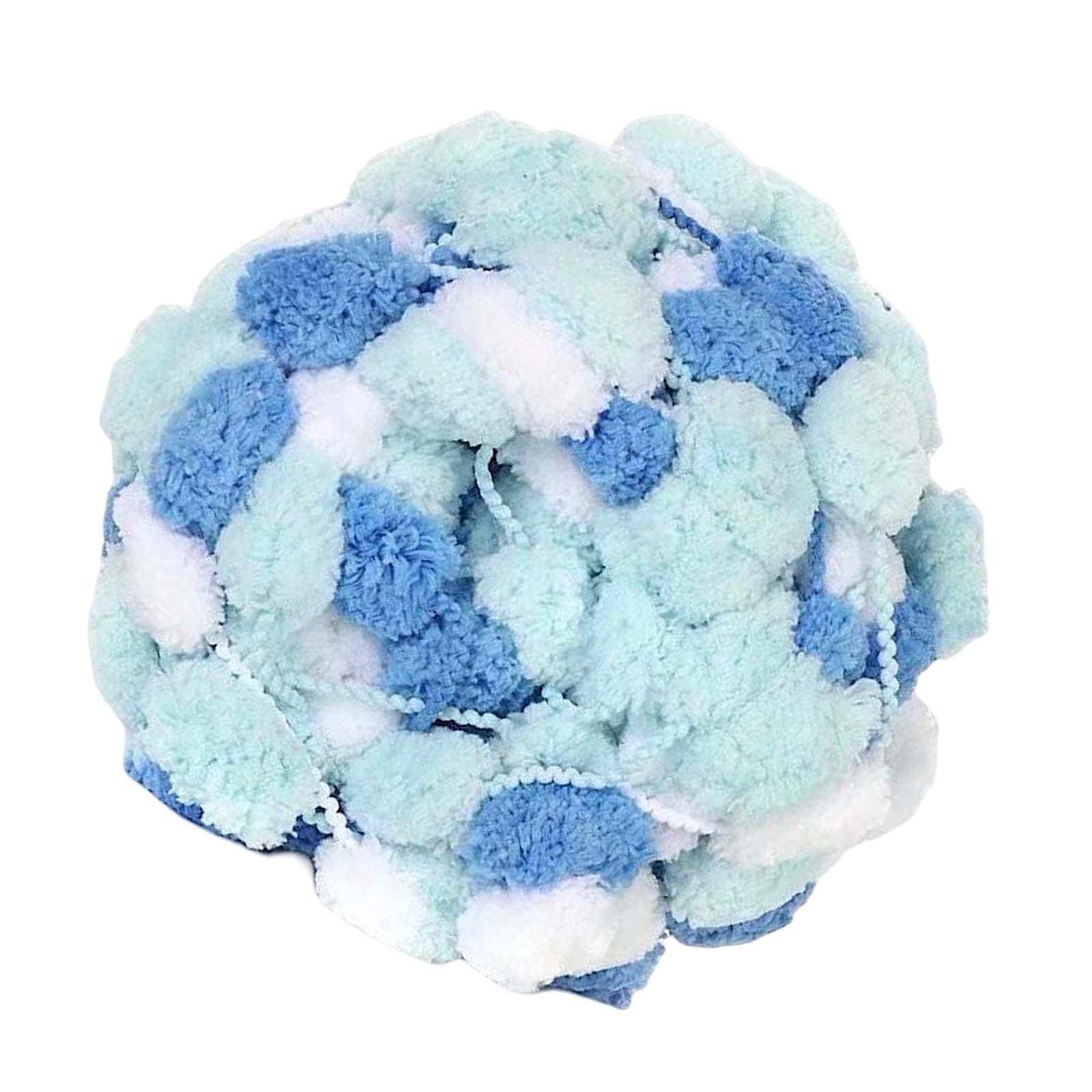 Pom Chunky Yarn Arm Knitting Pillow Blanket Rug Making Hand Knit Garland