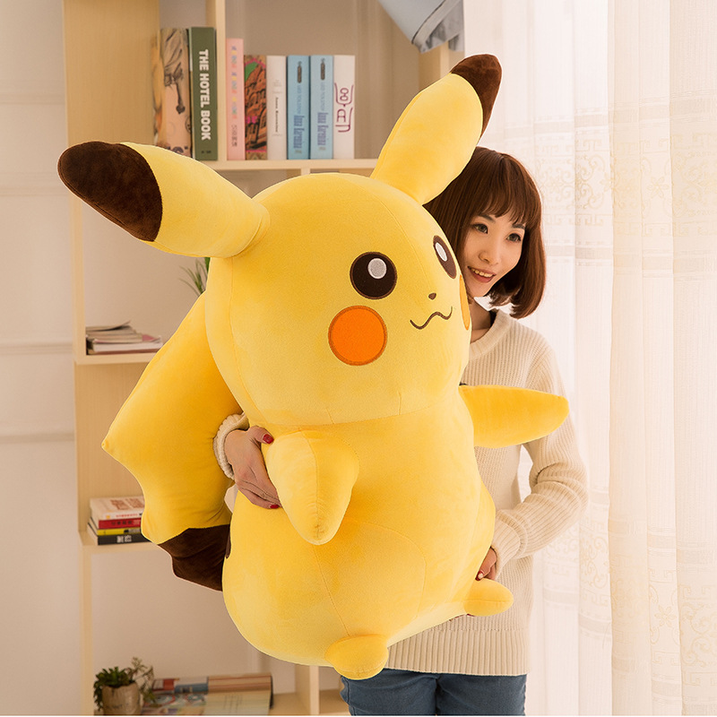 Gấu Bông Pikachu Dễ Thương Siêu Mềm Mịn Cho Bé (20cm---65cm) Hàng Xịn Cao Cấp Loại 1, An Toàn Cho Người Sử Dụng (Tặng Kèm 1 Ví Da 12 Ngăn Đựng Thẻ ATM, CCCD)