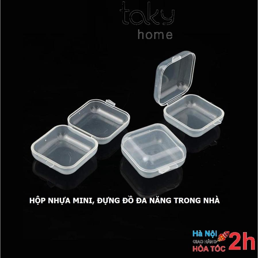 Combo 3 Hộp Nhựa Trong Suốt, Để Đồ Nhỏ Tiện Dụng Trong Gia Đình, Đựng Đồ Dùng Cá Nhân, Đựng Thuốc. TakyHome 5030