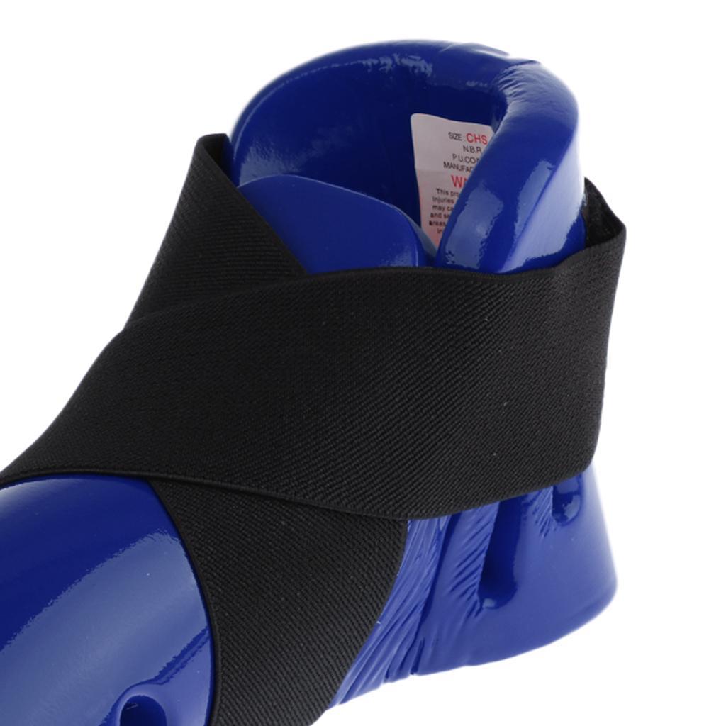 Kid    Karate Sparring Foot Gear Shoes with Elastic Strap