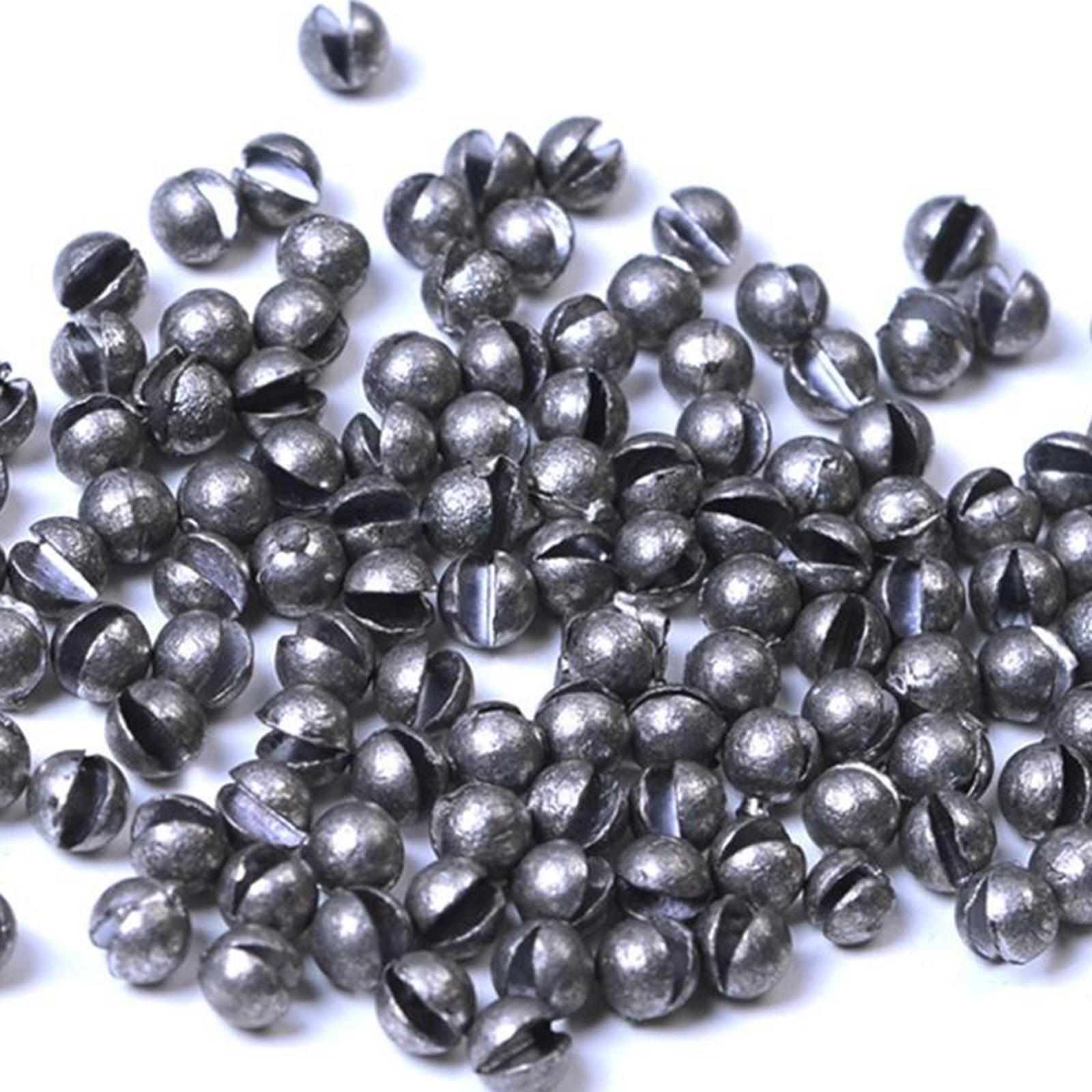 2x100/120Pcs Fishing Sinker Lead Split Shot Sinker Lead Weight Tackles 120pcs