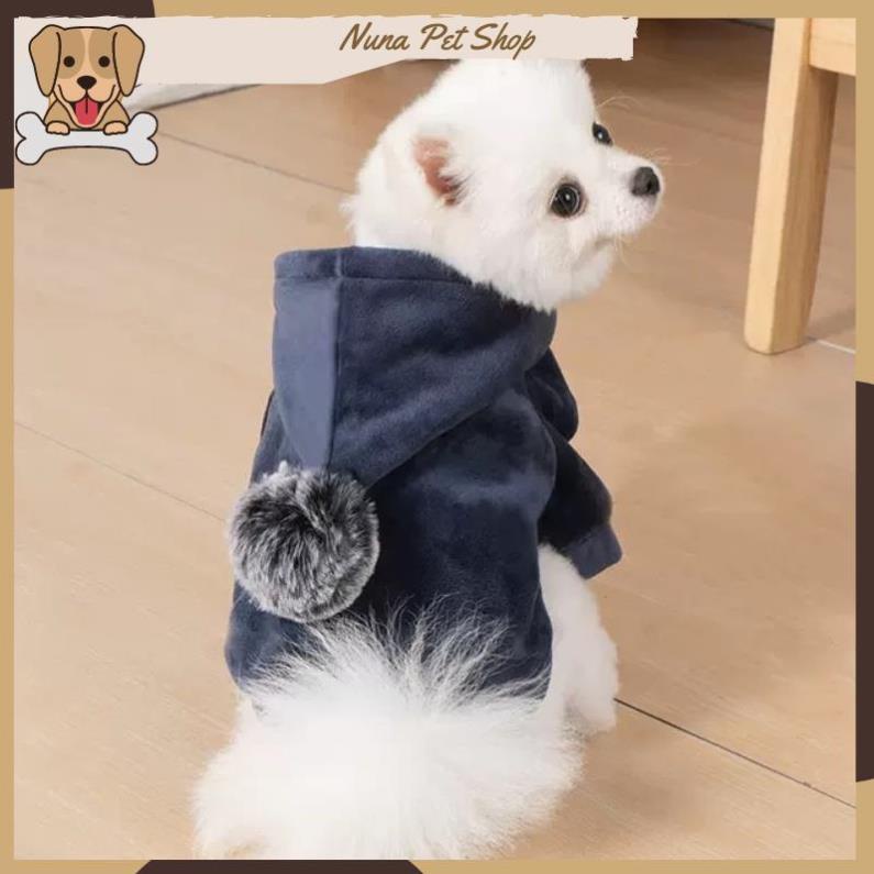 Áo Hoodie nhung cao cấp cho thú cưng - Áo cho chó mèo mùa đông