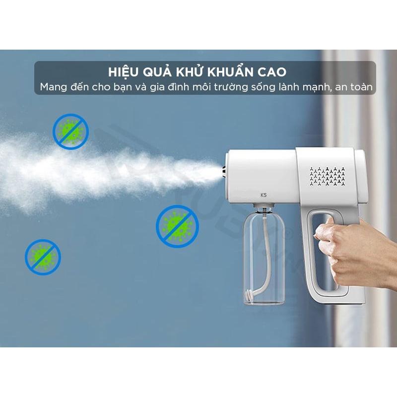 Máy phun khử khuẩn Nano K5, máy xịt cầm tay tiện dụng