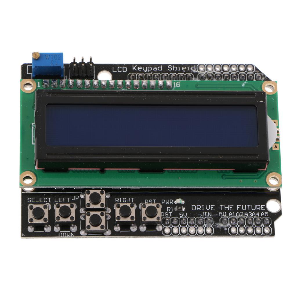 LCD1602 Character I/O Expansion Board LCD Keypad Shield For