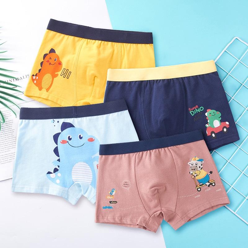 Quần lót bé trai 2 đến 9 tuổi quần chip trẻ em kháng khuẩn boxer sịp đùi cotton cao cấp nhập khẩu giao mẫu ngẫu nhiên