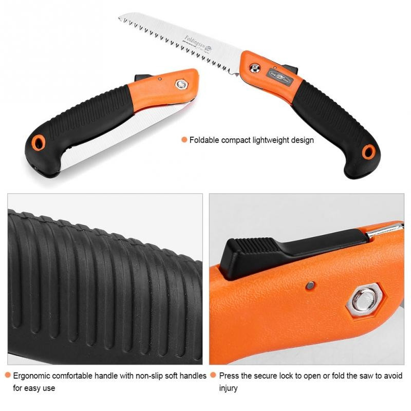 Cưa cành cây cầm tay cán xếp 150mm