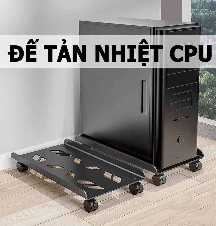 Giá Đỡ CPU Máy Tính Để Bàn; Đế Nâng Tản Nhiệt Đa Năng; Kệ Lưu Trữ Tháo Rời; Khay Kim Loại Để Gầm Bàn Văn Phòng - Hàng Nhập Khẩu