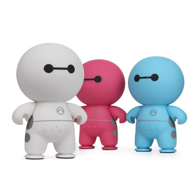 Loai Bluetooth Siêu Trầm Thiết Kế Hình Robot Mini Âm Thanh Sống Động