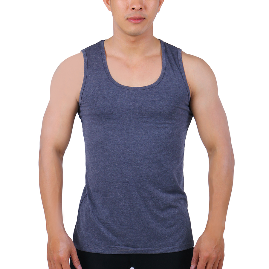 Áo Thun Tập Gym Nam Ba Lỗ Unique Apparel ATBLY - Xám Chì