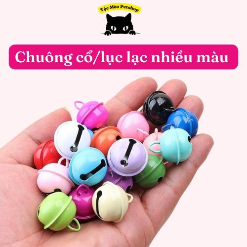 Chuông cổ/lục lạc size lớn nhiều màu gắn vòng cổ cho chó/mèo