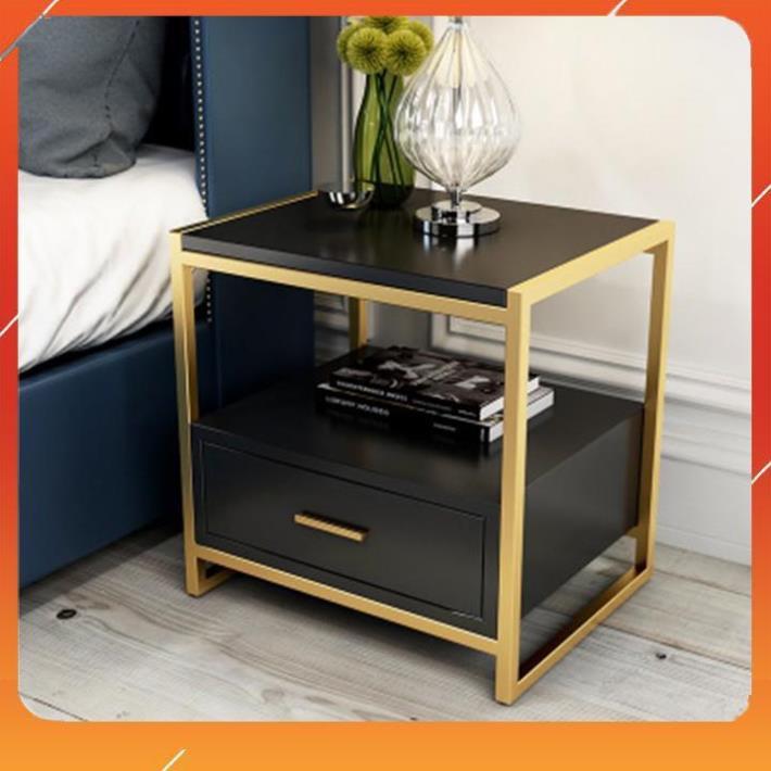 Tủ gỗ đầu giường,tủ đầu giường có ngăn kéo 2 tầng để đồ-phụ kiện trang trí phòng cưới,sang trọng