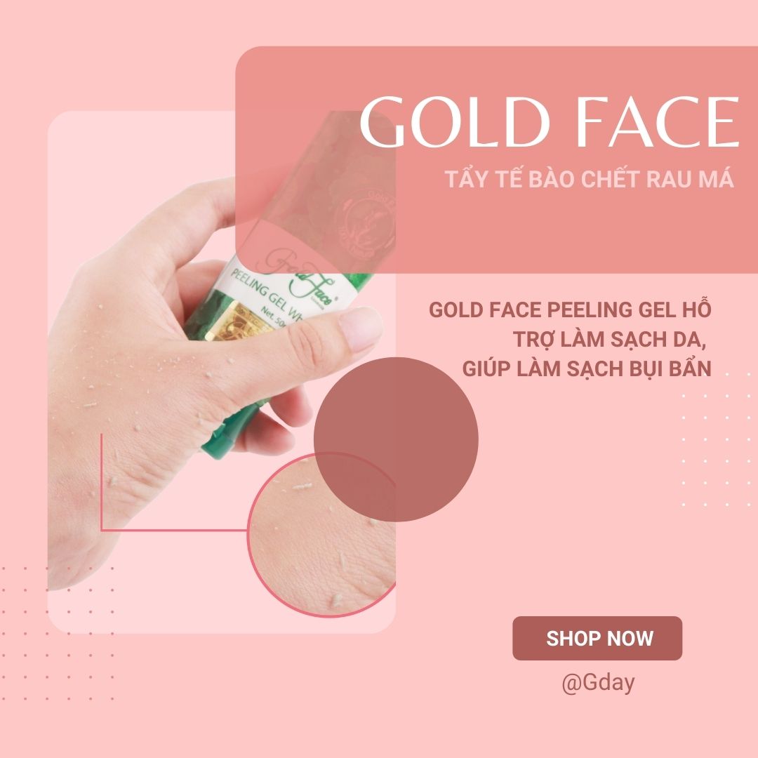 Kem Làm Sạch Tế Bào Da Chết Rau Má Gold Face (Peeling Gel) 50ml