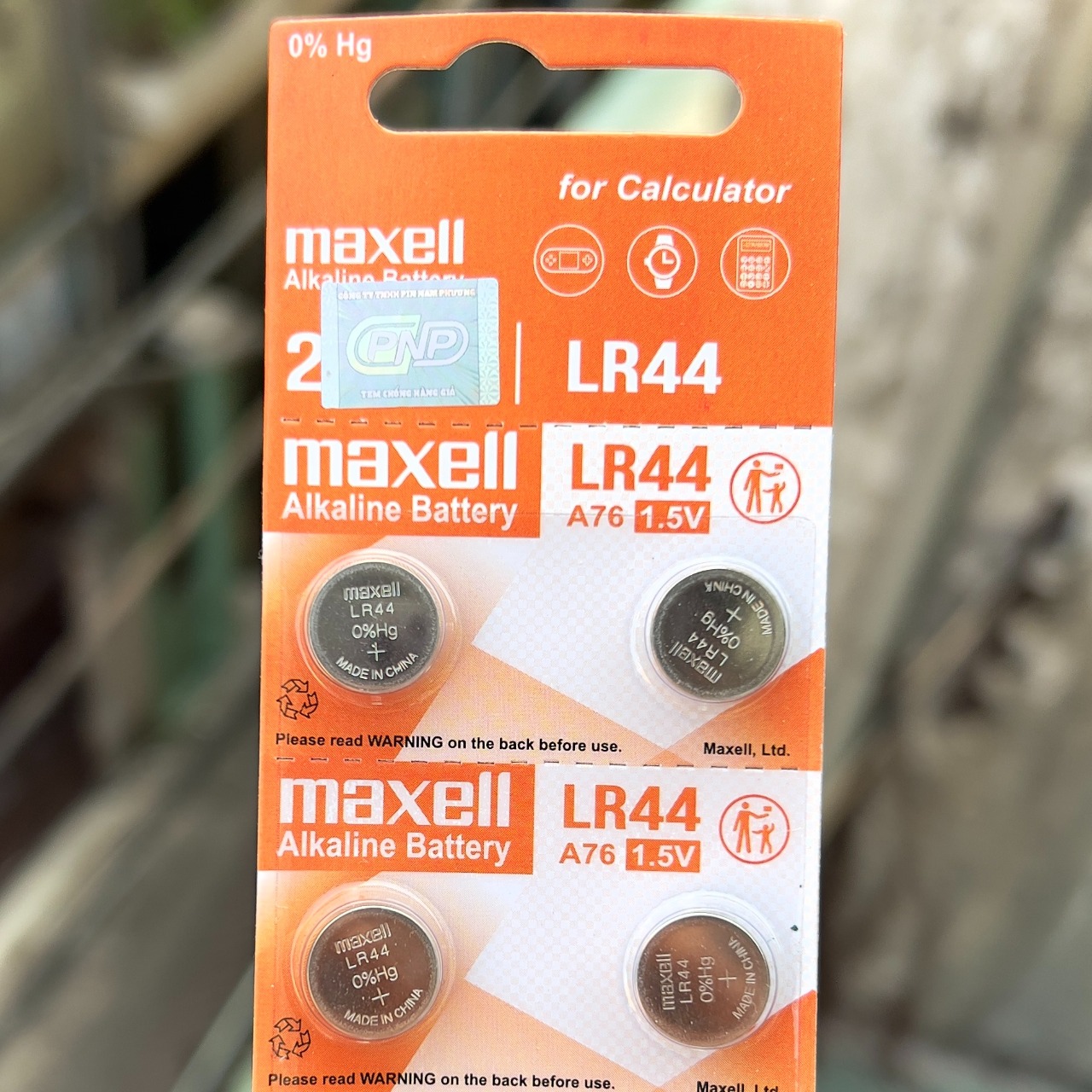 10 Viên Pin Maxell LR44 AG13 L1154 Cúc Áo 1,5V Nhật Bản