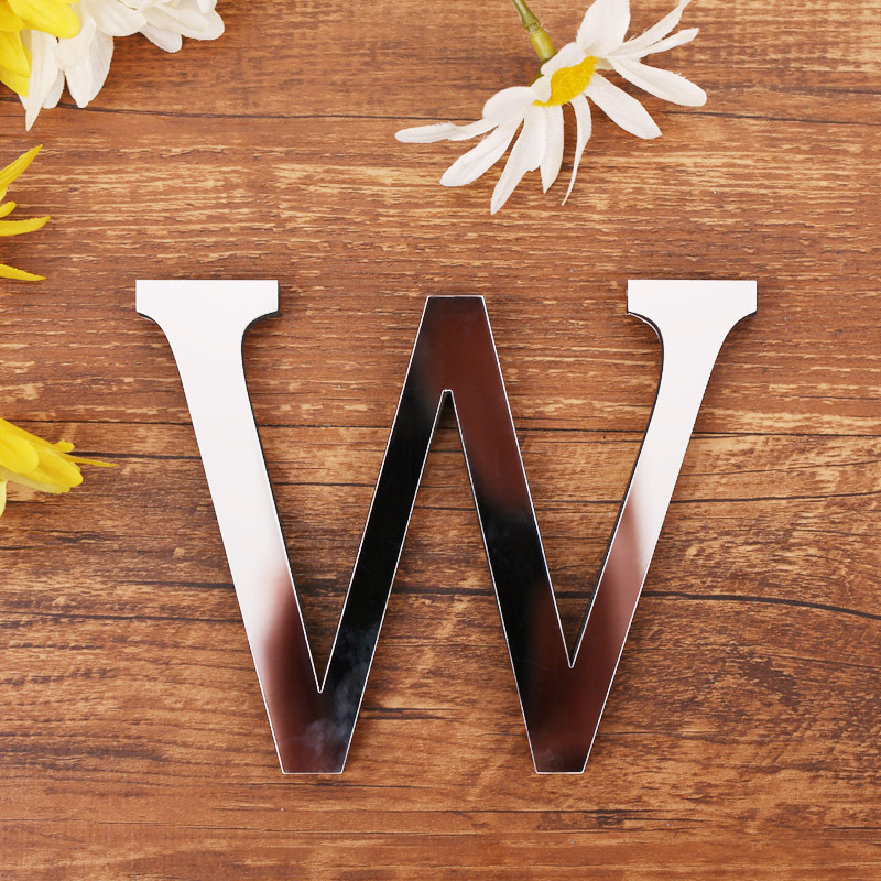 Decal chữ welcome dán cửa dán tường bóng sáng chữ cao 10 cm sang trọng