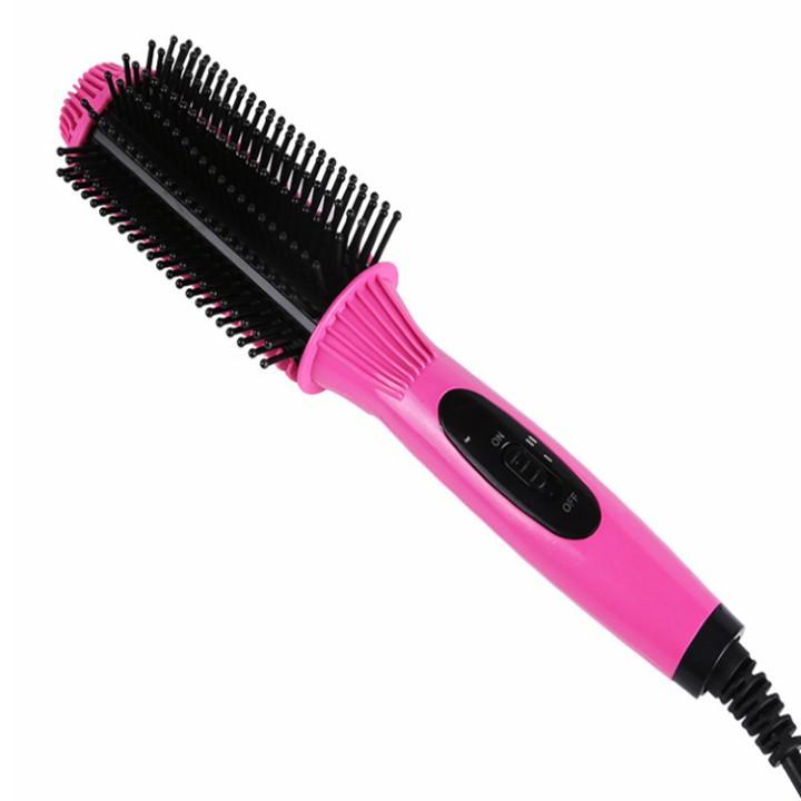 Lược điện No.V.a 3in1 tạo kiểu uốn tóc, lược tròn gỡ rối chải tóc sấy phồng, cúp, xoăn mini bỏ túi đa năng ghd