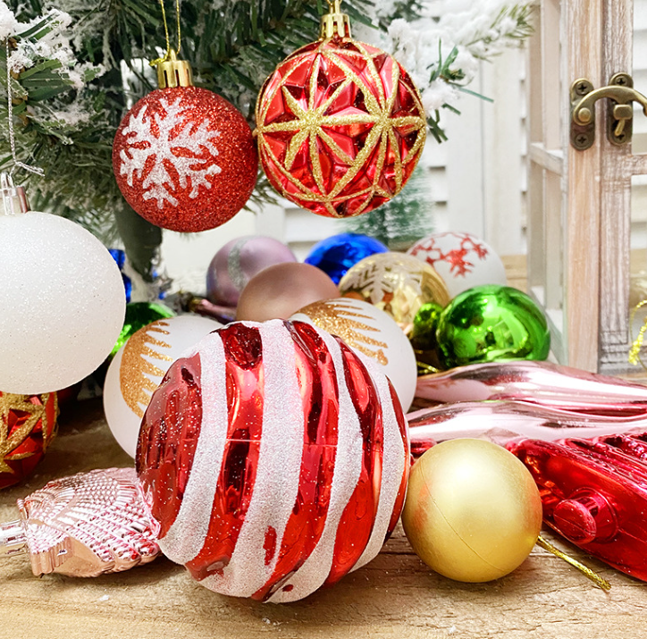 Hộp Châu 30 Món Hỗn Hợp Mẫu E65 Phụ Kiện Trang Trí Cây Thông Giáng Sinh Trang Trí Noel