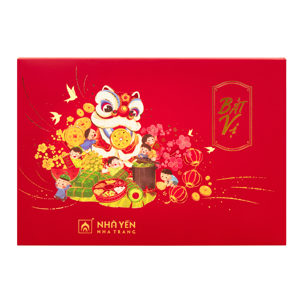 COMBO 5 Hộp Nước Yến Sào Bát Vị Tặng 1 - Nhà Yến Nha Trang - Hộp 8 Lọ - Tổ Yến Chưng Sẵn - Nước Yến Chưng Sẵn - Hàng Chính Hãng