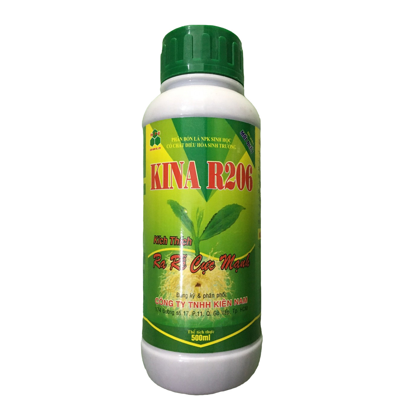 Phân bón lá sinh học KINA R206 Kích Rễ Cực Mạnh Chai 500ml