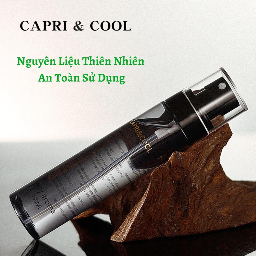 Nước Xịt Thơm Quần Áo Cao Cấp Lưu Hương Quần Áo Giày Dép Khử Mùi Cơ Thể CaPri Cool 100ML KT33